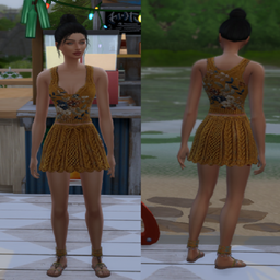 💛 Mustard Boho Crochet & Embroidery Set 💛 - The Sims 4 Create a Sim ...