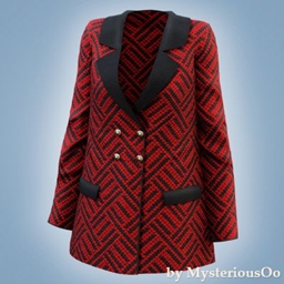 Patterned double breasted coat project image