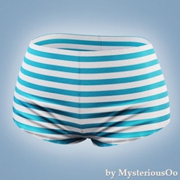 Striped bikini bottoms shorts project image