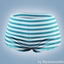 Striped bikini bottoms shorts logo