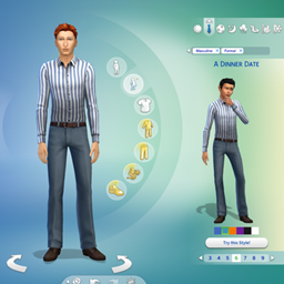 Custom Styled Look: Dinner Date - The Sims 4 Create a Sim - CurseForge