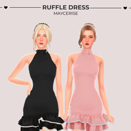 Ruffle Dress - Headband - The Sims 4 Create a Sim - CurseForge