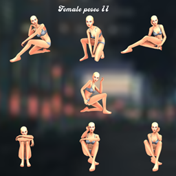 Female poses 11 logo