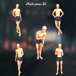 Male poses 21 logo