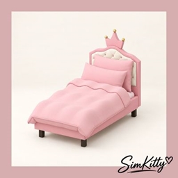 Blush Crown Princess Bed - Files - The Sims 4 Build / Buy - CurseForge
