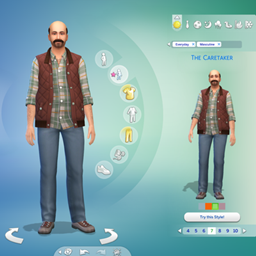 Custom Styled Look: The Caretaker - The Sims 4 Create a Sim - CurseForge
