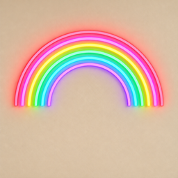 Rainbow Neon Wall Light logo