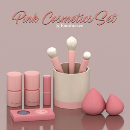 Emdoescc | Pink Makeup Cosmetics Clutter project image