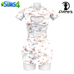 Solara Floral Ruched Mini Dress S355 project image