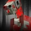 Blood skeleton horse logo