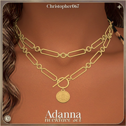Adanna Necklace Set - Layered Coin Pendant Chain Necklaces project image