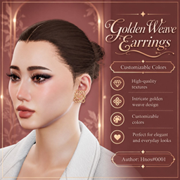 Golden Weave Earrings project image