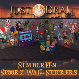 Simblreen Day 1 - Spooky Wall Stickers project image