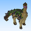 Alien Giant Llama Creature logo