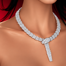Serpent Diamond Necklace logo