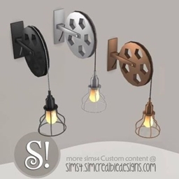 Roller wheel Sconce - Industrial Lamp 💡⚙️ project image