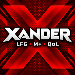 Xander LFG, M+ and QOL logo