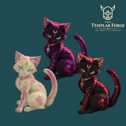 Neon Familiar Cybercat Statue project image