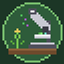 Crop Genetics: Microscope logo