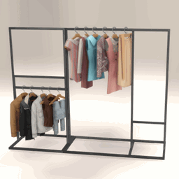 Minimalist Rail Clothing Rack with Mirror project image