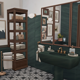 Dark Emerald Vintage Bathroom project image