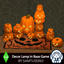 Cute Halloween Pumpkin Head Lamp Set logo