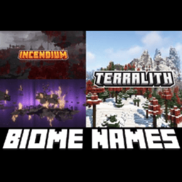 Terralith, Nullscape, and Incendium Biome Names logo