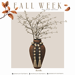fall week: deco twigs and boho vase project image