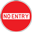 No EnTry logo