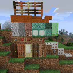 Mimic 1.8 - Prismarine, Red sandstone, Granite logo