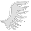 Angel wings craft logo