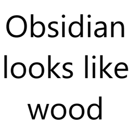 Obsidian-wood project image