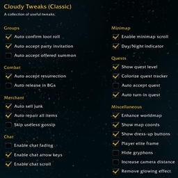 Cloudy Tweaks (Classic) logo