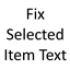 Fix Selected Item Text logo