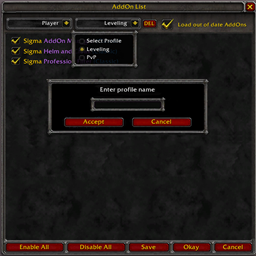 Sigma AddOn Manager (Classic) project image