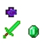 emerald and obsidian tools and armour 2 dimension and 2 new biome  logo