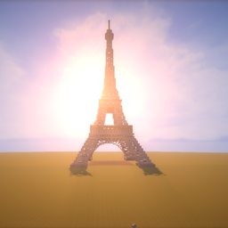 Minecraft - Global Monuments - Eiffel Tower logo