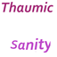 Thaumic Sanity logo