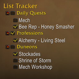 List Tracker