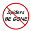 Spiders BE GONE logo