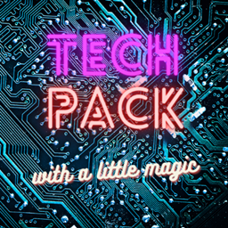 techpack with a little magic logo