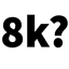 Hight resolution block (8k) logo