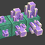 Three Dimensional Amethyst Crystals logo