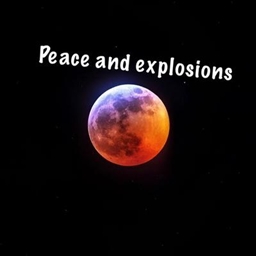Peace and explosions logo
