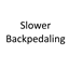Slower Backpedaling logo