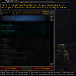 Account-Wide Friend/Ignore Lists (KayrFriendSync) project image