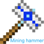 Mining hammer logo