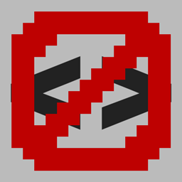 No Angled Brackets logo