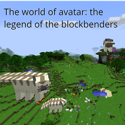 The world of avatar: the legend of the blockbenders logo