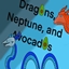 Dragons, Neptune, And Avocados logo